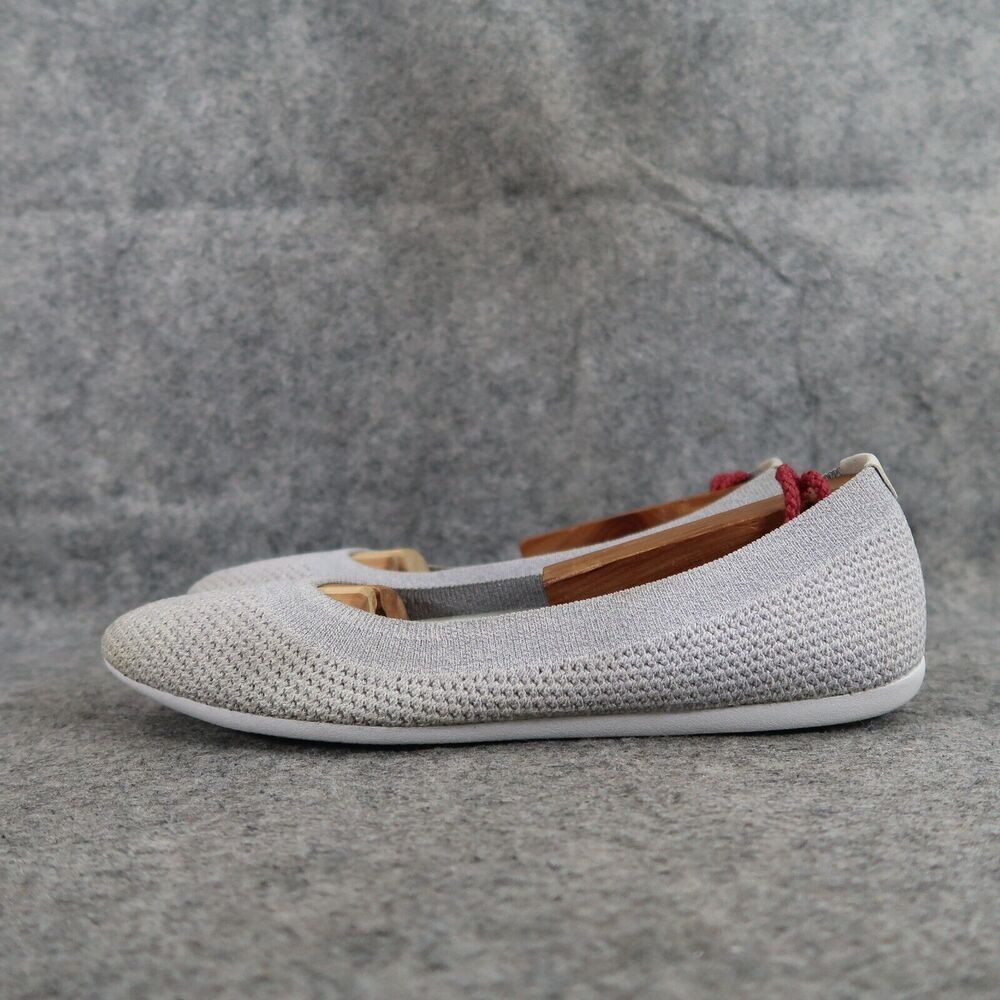 Allbirds Shoes Womens 8 Ballet Flats Tree Breezer Slip On Casual Breathable Grey - Picture 4 of 14